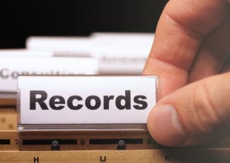 folder with "records" label