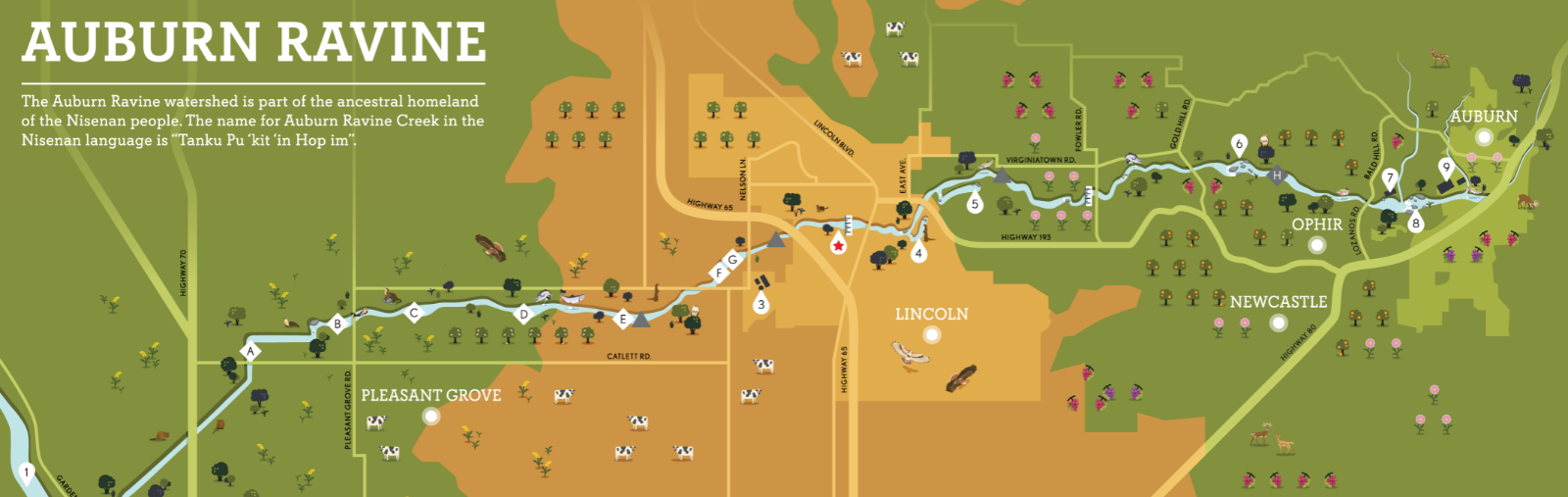 Map of Auburn Ravine